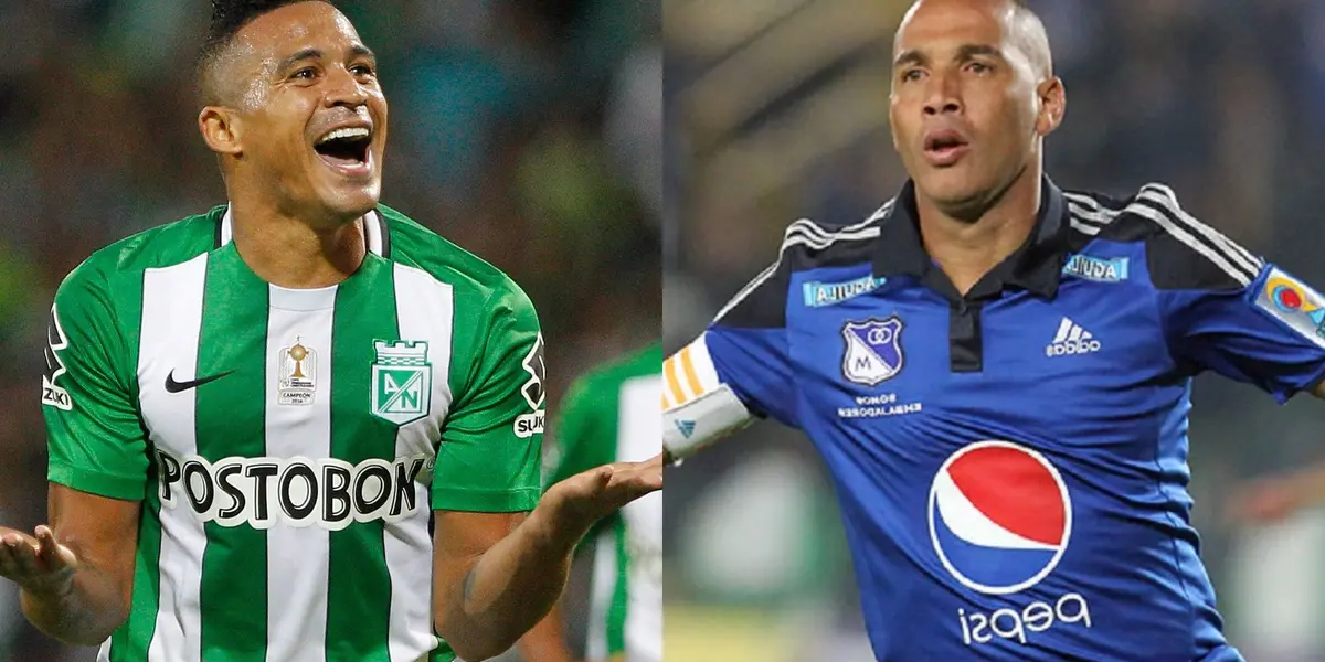 El primer exfutbolista mencionado jugó en Atlético Nacional; mientras que el segundo militó en Millonarios.