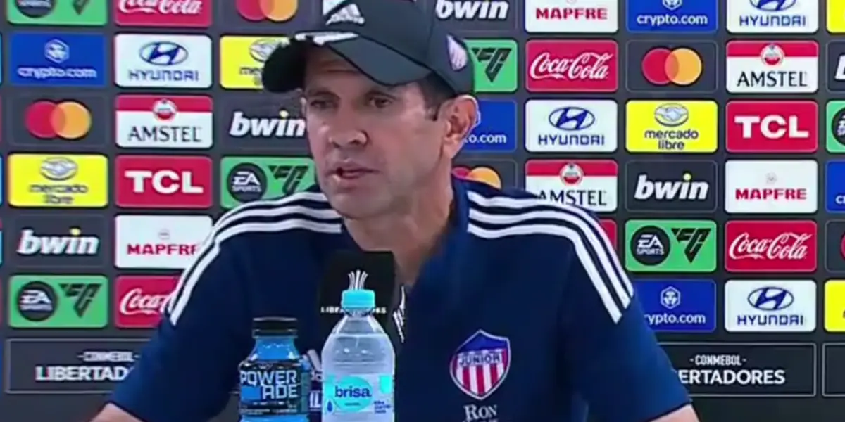 El técnico Arturo Reyes habló en rueda de prensa después de la eliminación de Junior en Copa Libertadores 2024.