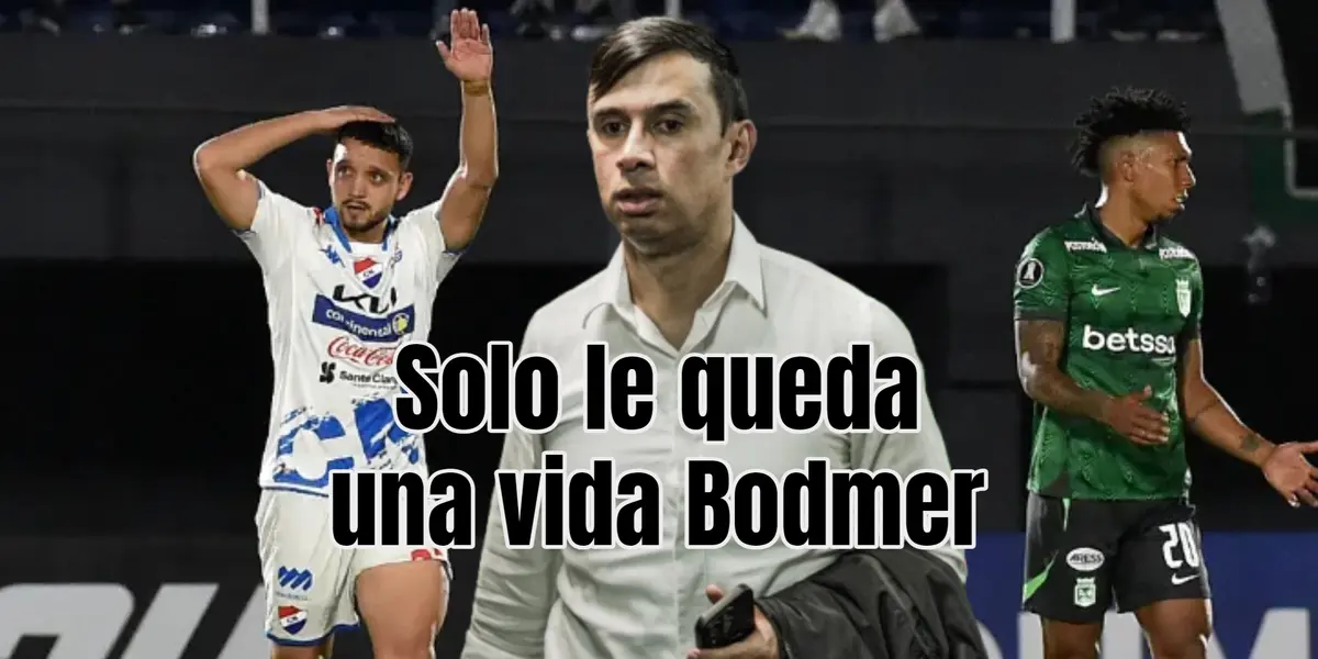 El ‘Verde’ perdió en su debut en la Libertadores. Foto de fondo tomada de RCN y de Bodmer de Caracol.