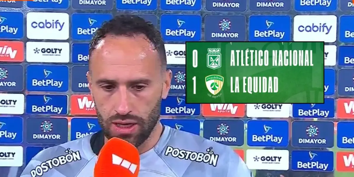 Las excusas de David Ospina tras la derrota de Nacional contra La Equidad 