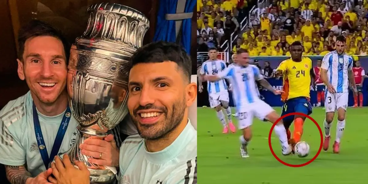 Primero ninguneó a Colombia contra Argentina, ahora el Kun Agüero consuela a la Tricolor