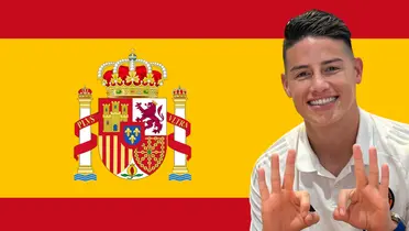 Foto: James Rodríguez Twitter / Bandera Canva Pro