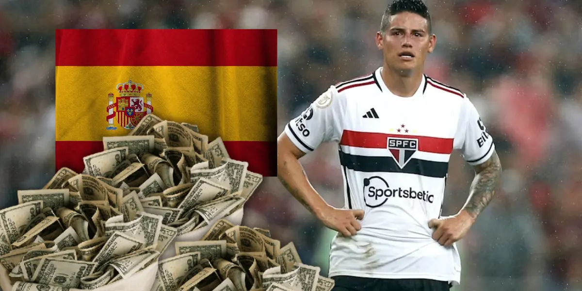 Lo que podría cobrar James Rodríguez en España, este fue su salario en Sao Paulo 