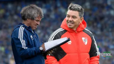 Gamero y Gallardo. Foto: redes de Millonarios y River.