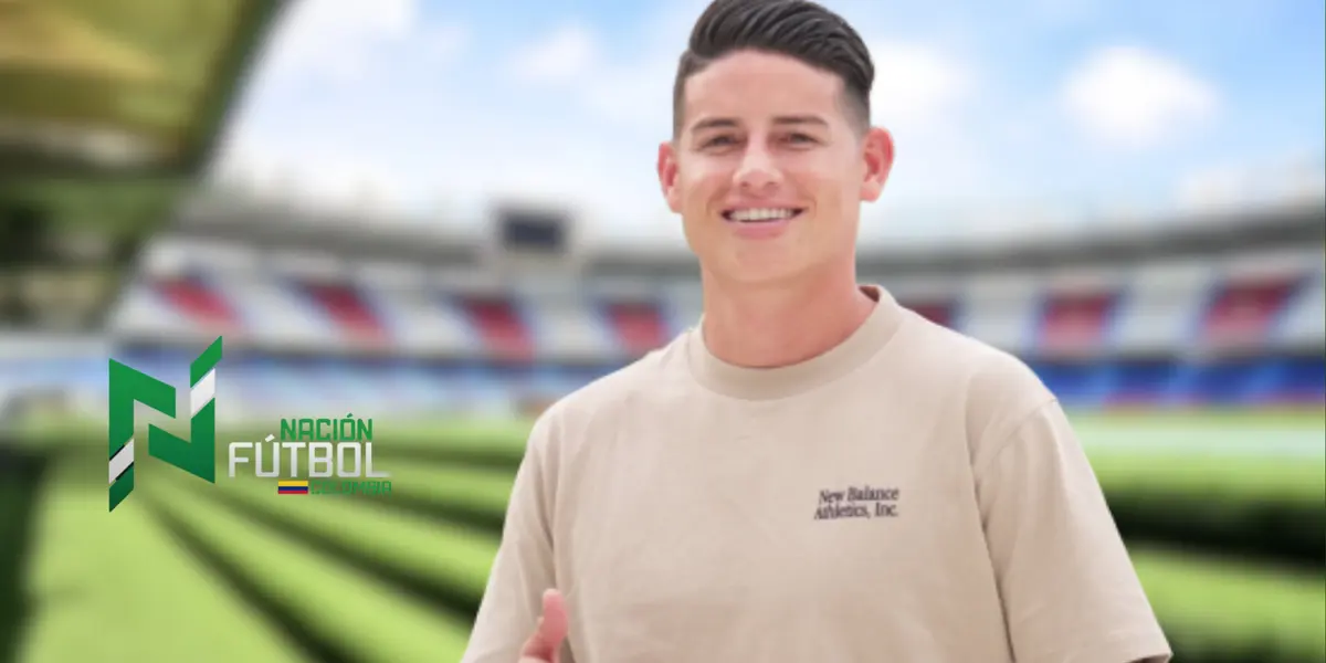 James Rodríguez. Foto: redes de Estadio Metropolitano y James Rodríguez. 