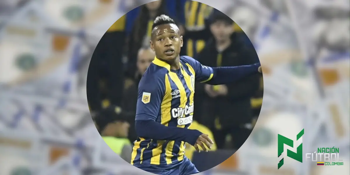 Jaminton Campaz. Foto: redes de Rosario Central.