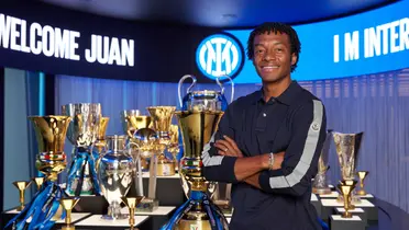 Juan Guillermo Cuadrado cuando llegó al Inter de Milán