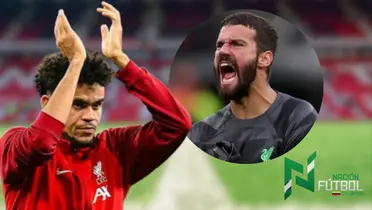 Luis Díaz y Alisson Becker. Foto: redes de Luis Díaz y Alisson Becker. 