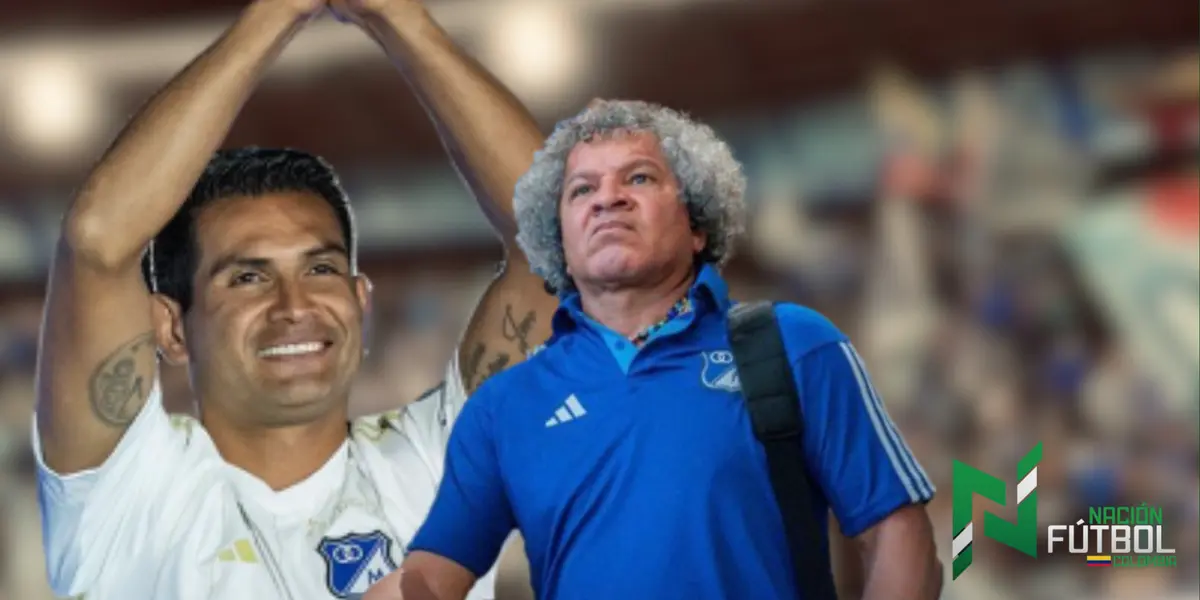 Mackalister Silva y Alberto Gamero. Foto: redes de Millonarios.