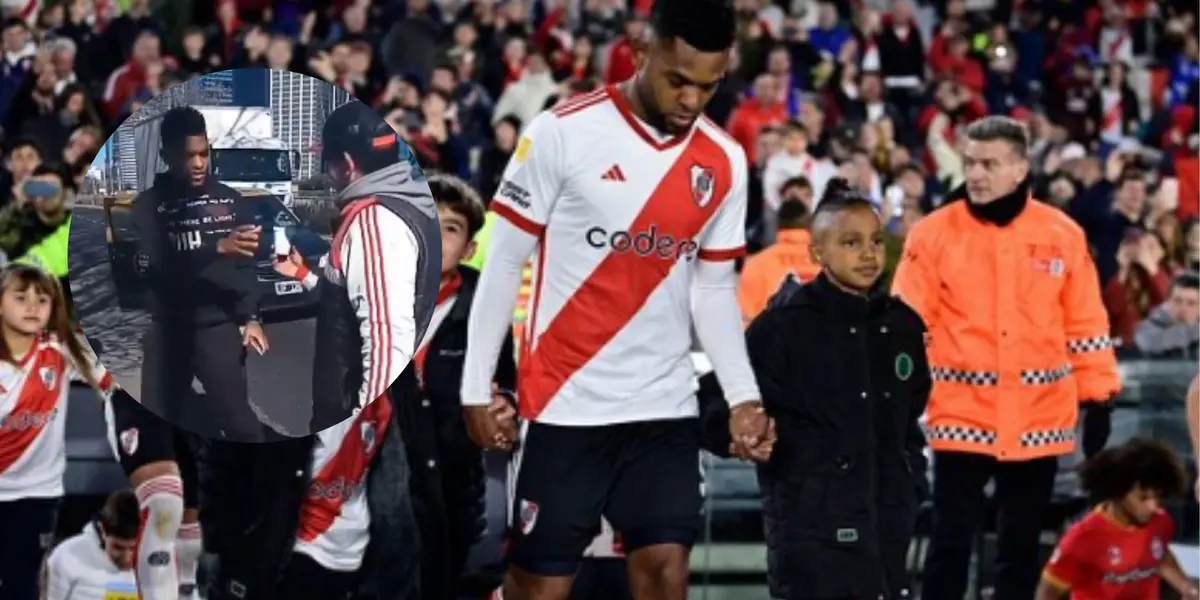 Miguel Borja se cruzó con hinchas de River en la calle e hizo algo que tiene en shock a toda Argentina