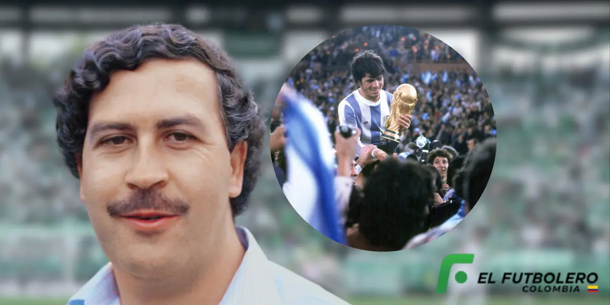 Pablo Escobar. Foto: Tomada de web de Semana, Fifa y Nacional.