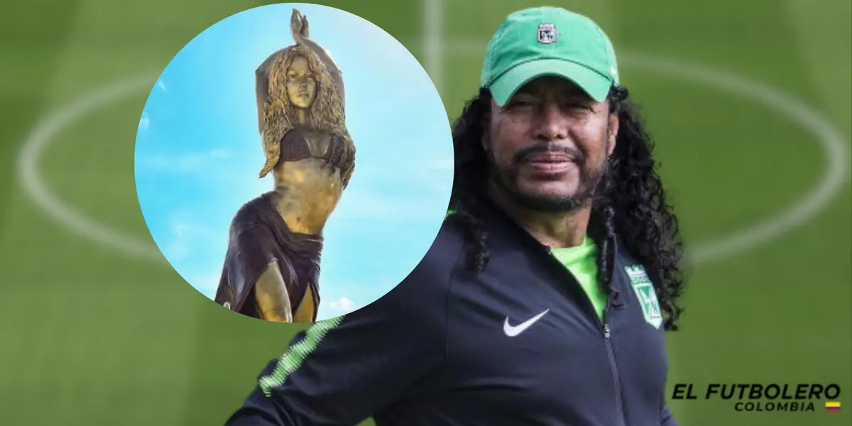 René Higuita y "Shakira".  Foto: redes de Shakira y René.